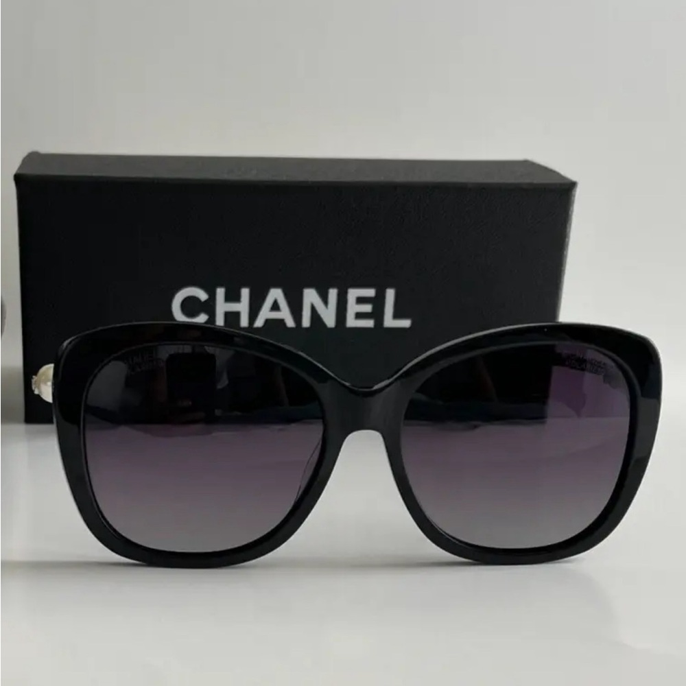 Chanel Pearl Sunglasses in box, guaranteed authentic